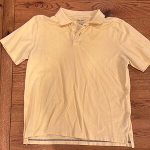 LLBean Men’s yellow polo.  Large
